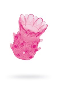 ToyFa Basic - Рельефная насадка на член, 5х3 см (розовый)