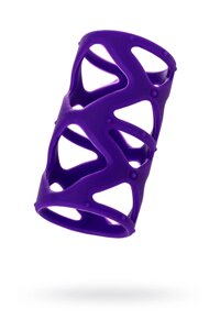 ToyFa - Фиолетовая насадка-сетка на пенис, 7,5х3 см