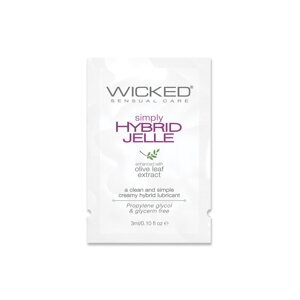 Wicked Simply Hybrid Jelle - Гель-лубрикант на водно-силиконовой основе, 3 мл
