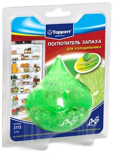 Аксессуар для холодильников Topperr 3115 Поглотитель запаха для а гелевый (Лайм)