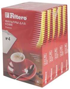 Аксессуар для кофемашины Filtero Premium N4/200 комплект фильтров для кофе