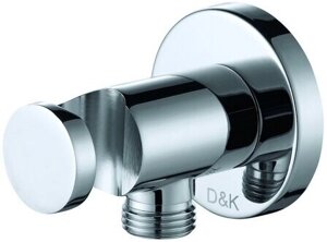 Аксессуар для смесителя D&K DC1004813 хром (Шланговое подключение с держателем)