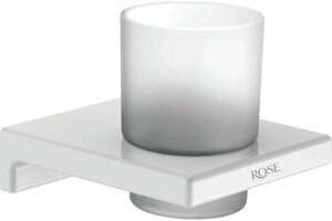 Аксессуар для ванной Rose RG1812C белый Стакан с держателем