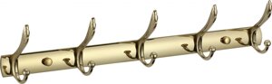 Аксессуар для ванной Savol S-00115B Планка с крючками (5 крючков)