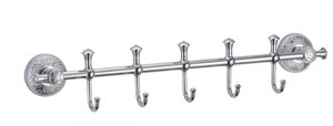 Аксессуар для ванной Savol S-005875A Планка с крючками (5 крючков)