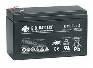 Батарея для ибп BB BPS 7-12 (12в 7ач)