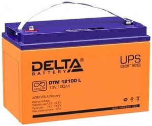 Батарея для ибп DELTA DTM 12100 L (12в, 100ач)