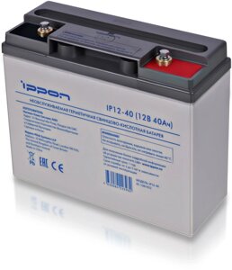 Батарея для ибп ippon IPL12-40 (12в 40ач)