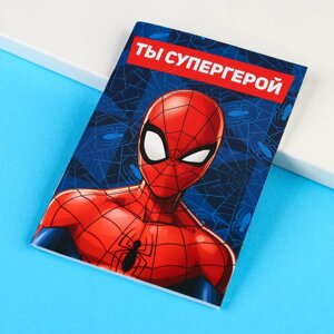 Блокнот на скрепке marvel