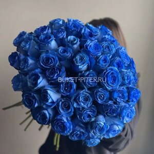 Большой букет Синих Роз