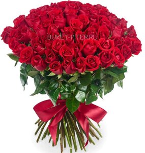Букет из Красной розы Кения 35-40см