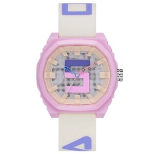 Часы наручные d-4.6 см, водонепроницаемые, ремешок силикон, розовый циферблат