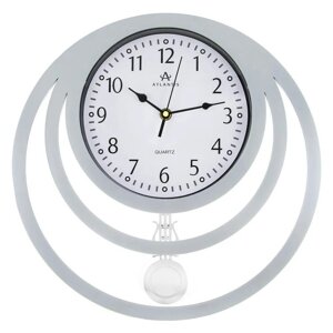 Часы настенные Atlantis GD-8809B silver