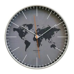Часы настенные Troyka 77777733 Карта мира