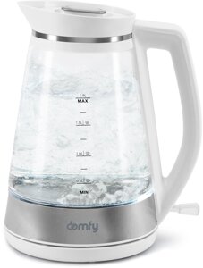 Чайник Domfy DSW-EK505 белый/прозрачный