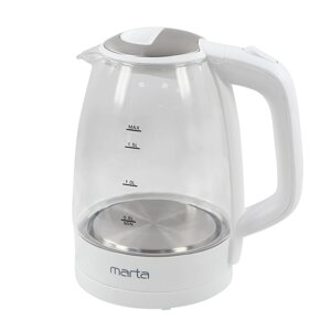 Чайник Marta MT-1097 белый жемчуг