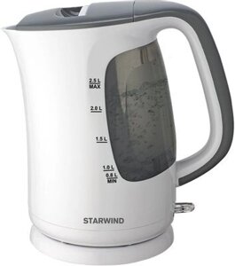 Чайник Starwind SKG3025 белый/серый