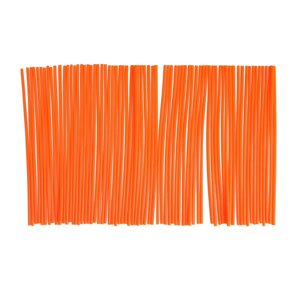 Декоративные накладки на спицы мотоцикла, 230,5 см, оранжевый, набор 72 шт