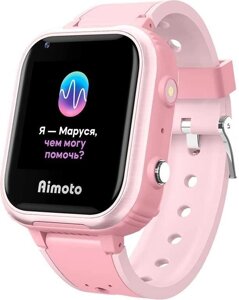 Детские смарт-часы Кнопка Жизни Aimoto Маруся IQ 4G розовый/розовый (8108801)