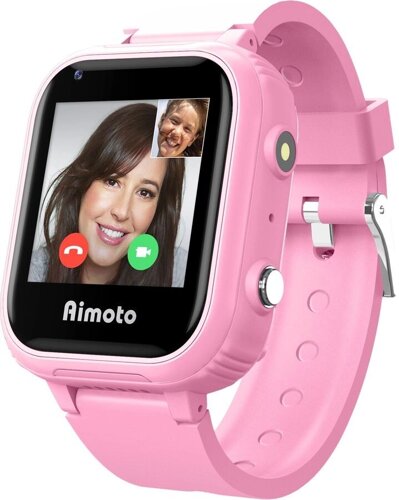 Детские смарт-часы Кнопка Жизни Aimoto Pro 4G розовый/розовый (8100804)