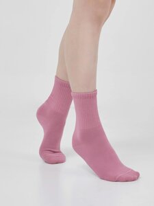 Детские высокие носки пурпурного цвета