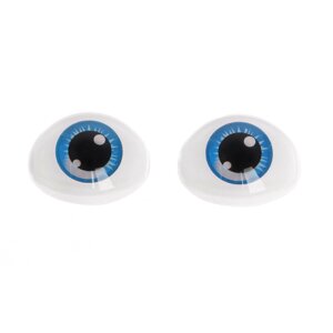 Глаза, набор 10 шт., размер 1 шт: 11,615,5 мм, цвет синий