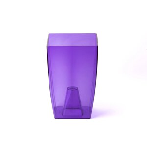Горшок для орхидей, 2 л, 12,5 19,5 см, пластик, прозрачно-фиолетовый