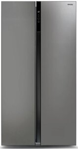 Холодильник Side by Side Ginzzu NFI-5212 темно серый