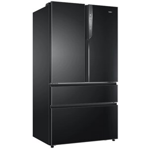 Холодильник Side by Side Haier HB25FSNAAARU black inox