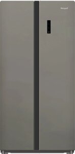 Холодильник Side by Side Weissgauff WSBS 500 Inverter NoFrost Dark Grey