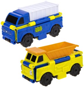 Игрушечный транспорт 1 TOY Transcar Double Автофургон-Самосвал 8см