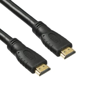 Кабель buro HDMI 2.0 HDMI (m)-HDMI (m) v2.0 2м GOLD черный
