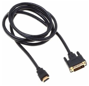 Кабель buro HDMI (m)-DVI-D (dual link) (m) 1.8м GOLD черный