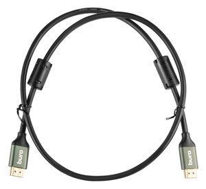 Кабель Buro HDMI (m)-HDMI (m) 1м феррит. кольца Позолоченные контакты черный (BHP-HDMI-2.1-1G)