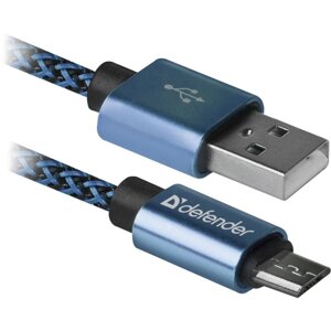 Кабель defender USB08-03T 1M BLUE (87805)