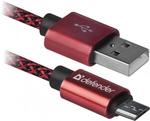 Кабель defender USB08-03T 1M RED (87801)