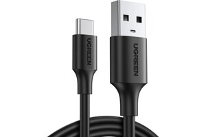Кабель ugreen USB-A 2.0 to USB-C cable nickel plating 1.5m US287 black (60117)