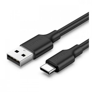 Кабель ugreen USB-A 2.0 to USB-C cable nickel plating 1m US287 black (60116)