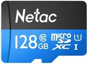 Карта памяти netac standard microsdxc P500 128GB (NT02P500STN-128G-S)