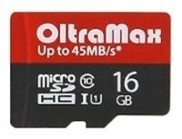 Карта памяти Oltramax MicroSDHC 16GB Class 10 UHS-1 Elite (адаптером SD)