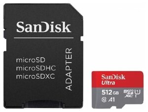 Карта памяти sandisk MICRO SDXC UHS-I W/A sdsqxa1-512G-GN6ma