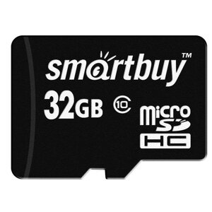 Карта памяти Smartbuy MicroSDHC 32GB Class10 LE + адаптер