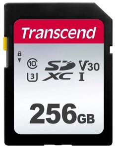 Карта памяти Transcend SD 256GB class 10 TS256GSDC300S