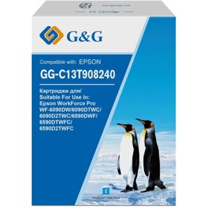 Картридж G&G GG-C13T908240 голубой