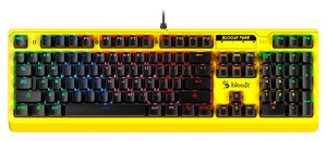 Клавиатура A4Tech Bloody Punk B810RC желтый/черный