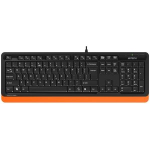 Клавиатура A4Tech Fstyler FK10 USB черный/оранжевый