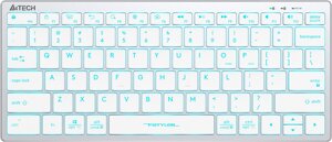 Клавиатура A4Tech Fstyler FX61 белый/синий
