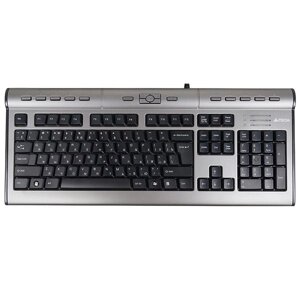 Клавиатура A4Tech KLS-7MUU USB серебристый/черный