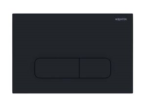 Кнопка смыва AQUATEK 002D Черная матовая (клавиши прямоугольные) (KDI-0000017)