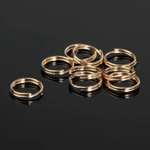 Кольцо соединительное двойное 0,9 см (набор 50 г, 310 шт.) см-1028, цвет золото